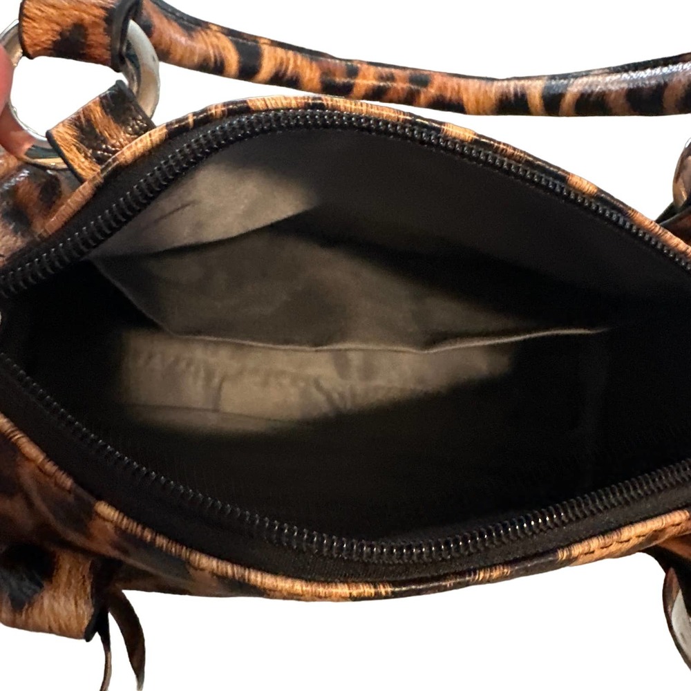 Leopard print small duffle handbag - Picture 3 of 4